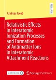 Relativistic Effects in Interatomic Ionization Processes and Formation of Antimatter Ions in Interatomic Attachment Reactions