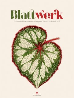 Blattwerk - Botanische Illustrationen Kalender 2025 - Fawcett, Benjamin;Ackermann Kunstverlag