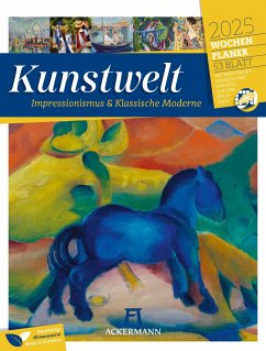 Kunstwelt - Impressionismus und Klassische Moderne - Wochenplaner Kalender 2025 - Ackermann Kunstverlag