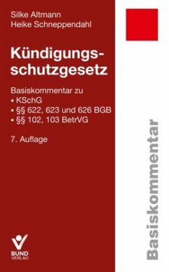 Kündigungsschutzgesetz - Altmann, Silke;Schneppendahl, Heike