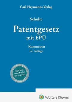 Cover Patentgesetz mit Europäischem Patentübereinkommen