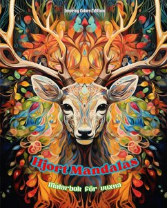 Hjort Mandalas   Målarbok för vuxna   Anti-stress-mönster som uppmuntrar till kreativitet - Editions, Inspiring Colors