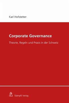 Corporate Governance (eBook, PDF) - Hofstetter, Karl