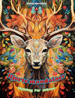 Hjorte mandalaer   Malebog for voksne   Antistress-mønstre, der fremmer kreativiteten - Editions, Inspiring Colors