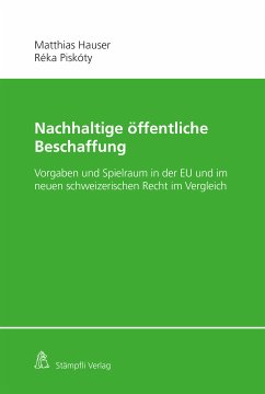 Nachhaltige öffentliche Beschaffung (eBook, PDF) - Hauser, Matthias; Piskóty, Réka