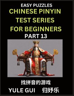 Cover Chinese Pinyin Test Series for Beginners (Part 13) - Test Your Simplified Mandarin Chinese Character Reading Skills with Simple Puzzles