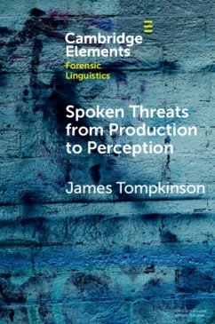 Spoken Threats from Production to Perception - Tompkinson, James (University of York)