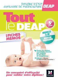 Tout le DEAP en fiches mémos - IFAP - Diplôme État Auxiliaire puériculture - 2024-2025 (eBook, ePUB) - Abbadi, Kamel; Pensedent, Adeline; Tardy, Régine; Brayer, Jérôme; Abbadi, Hayat; Gerbault, Amandine; Guillier, Pauline; Ruhier, Emmanuelle; Benchimol, Priscilla; Bustin, Sophie; Chalon, Patricia; Delforge, Nadine; Durieu, Annie; Garnier, Jocelyn; Misguich, Fabienne; Gratiot, Marlène