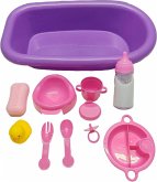 Amia Puppen-Badewanne mit Zubehör-Set