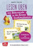 Lesen üben mit Bilderrätseln: Die Bremer Stadtmusikanten. 34 Bildkarten zur Leseförderung