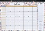 2025 Family Desk Pad and Wall Calendar (11 X 17) - (12-Month Calendar with 152 Bonus Stickers!)