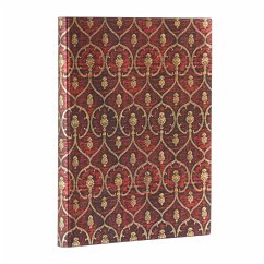 Paperblanks Red Velvet Softcover Flexi Ultra Lined Elastic Band Closure 176 Pg 100 GSM
