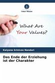 Das Ende der Erziehung ist der Charakter