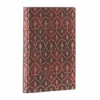 Paperblanks Red Velvet Softcover Flexi MIDI Unlined Elastic Band Closure 176 Pg 100 GSM