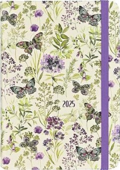 2025 Amethyst Butterflies Weekly Planner (16 Months, Sept 2024 to Dec 2025)