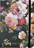 2025 Midnight Floral Weekly Planner (16 Months, Sept 2024 to Dec 2025)