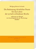 Die Bedeutung christlicher Poesie für das Leben der syrisch-orthodoxen Kirche (eBook, PDF)