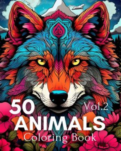 Coloring Book 50 Animals Vol.2 - Huntelar, James