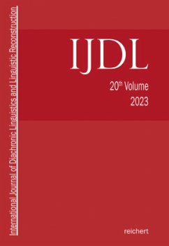 International Journal of Diachronic Linguistics and Linguistic Reconstruction - Hill, Eugen;Kümmel, Martin Joachim;Schumacher, Stefan