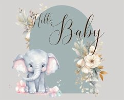 Hello Baby, Baby Shower hardback Guest Book (landscape) - Bell, Lulu And