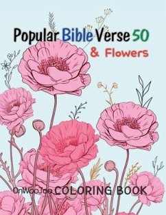 Popular Bible Verse 50 & Flower Coloring Book - Lee, Edward Onwoojoo