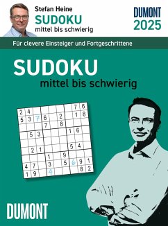 Stefan Heine Sudoku mittel bis schwierig 2025 - Tagesabreißkalender -11,8x15,9 - Rätselkalender - Knobelkalender - Heine, Stefan