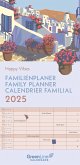 GreenLine Happy Vibes 2025 Familienplaner - Familien-Kalender - Wandkalender - 22x45