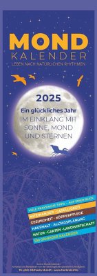 Mondkalender 2025 - Streifen-Kalender 14,85x42 cm - Wandplaner - mit … - Kalender bestellen