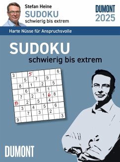 Stefan Heine Sudoku schwierig bis extrem 2025 - Tagesabreißkalender -11,8x15,9 - Rätselkalender - Sudokukalender - Heine, Stefan