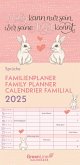 GreenLine Sprüche 2025 Familienplaner -Wandkalender - Familien-Kalender - 22x45