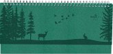 Tisch-Querkalender Nature Line Forest 2025 - Tisch-Kalender - Büro-Kalender quer 29,7x13,5 cm - 1 Woche 2 Seiten - Umwelt-Kalender - mit Hardcover