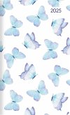 Taschenplaner Style Schmetterling 2025 - Taschen-Kalender 9,5x16 cm - seperates Adressheft - 1 Seite 1 Woche - 64 Seiten - Notiz-Heft - Alpha Edition