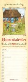 Bauernkalender 2025 - Streifen-Kalender 15x42 cm - mit 100-jährigem Kalender und Bauernregeln - Wandplaner - Küchenkalender - Alpha Edition