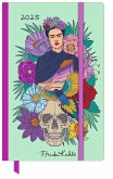 Frida Kahlo Wochen-Notizkalender klein 2025 - Taschen-Kalender 9x14 cm - mit Verschlussband & Falttasche - Weekly