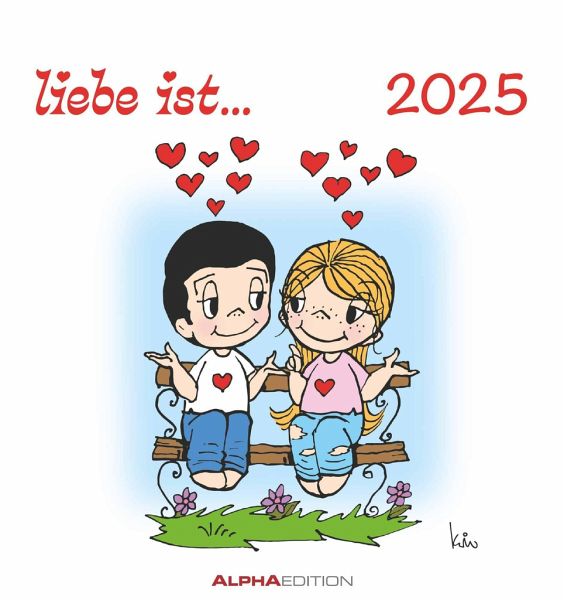 liebe ist 2025 - Postkarten-Kalender - Kalender-mit-Postkarten 