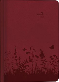 Buchkalender Nature Line Flower 2025 - Taschen-Kalender A5 - 1 Tag 1
