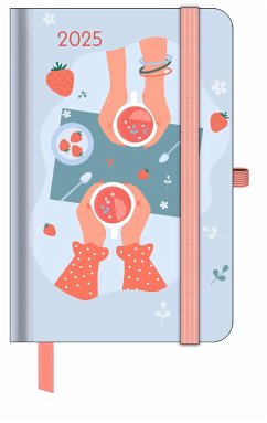 GreenLine Diary Happy Vibes 2025 - Buchkalender - Taschenkalender 