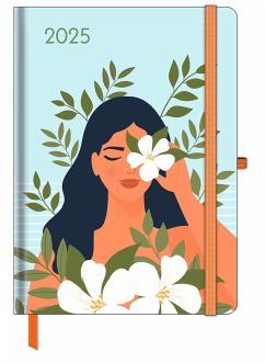 GreenLine Diary Happy Vibes 2025 - Buchkalender - Taschenkalender 
