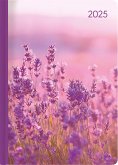 Lady Journal Lavender 2025 - Blume - Taschenkalender A6 - Weekly - 192 Seiten - Notiz-Buch - Termin-Planer - Alpha Edition