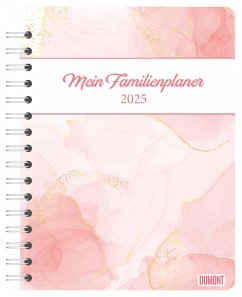 DUMONT - Colour 2025 Familienplaner-Buch, 17,5x23,1cm, Planer mit stabilem Schutzcover und 80 Notizkarten zum Heraustrennen, mit Haushaltstipps und vielen Sonderseiten