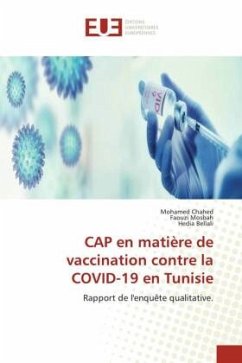 CAP en matière de vaccination contre la COVID-19 en Tunisie - Chahed, Mohamed;Mosbah, Faouzi;Bellali, Hedia