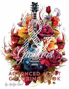 Roses and Guitars Coloring Book