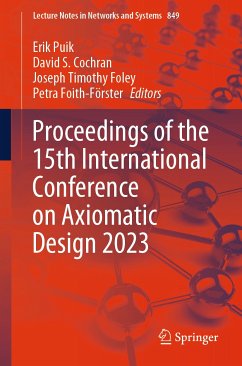 Proceedings of the 15th International Conference on Axiomatic Design 2023 (eBook, PDF)