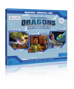 Dragons - die 9 Welten - Hörspiel-Box mit Blumentütchen