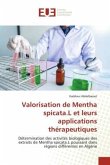 Valorisation de Mentha spicata.L et leurs applications thérapeutiques