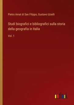 Studi biografici e bibliografici sulla storia della geografia in Italia