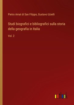 Studi biografici e bibliografici sulla storia della geografia in Italia