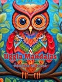 Uggla Mandalas   Målarbok för vuxna   Anti-stress-mönster som uppmuntrar till kreativitet