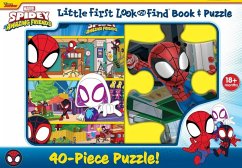 Disney Junior Marvel Spidey and His Amazing Friends: Little First Look and Find Book & Puzzle - Pi Kids