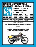 SACHS 100cc & 125cc ENGINES 1968-1975 WORKSHOP MANUAL - INCLUDING DATA FOR THE SACHS & DKW MOTORCYCLES THAT UTILIZED THESE ENGINES